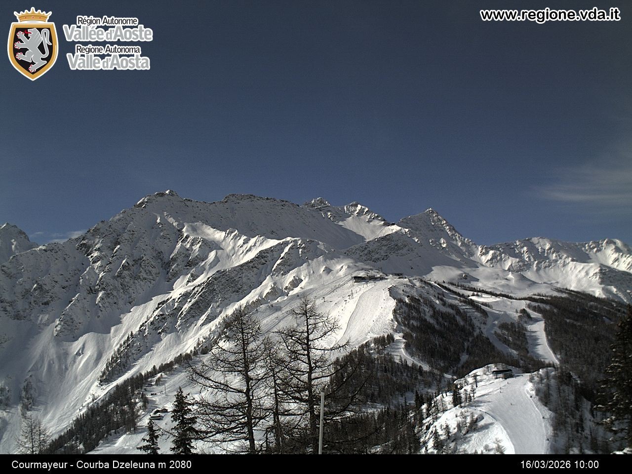 Archiv Foto Webcam Courmayeur im Aostatal
