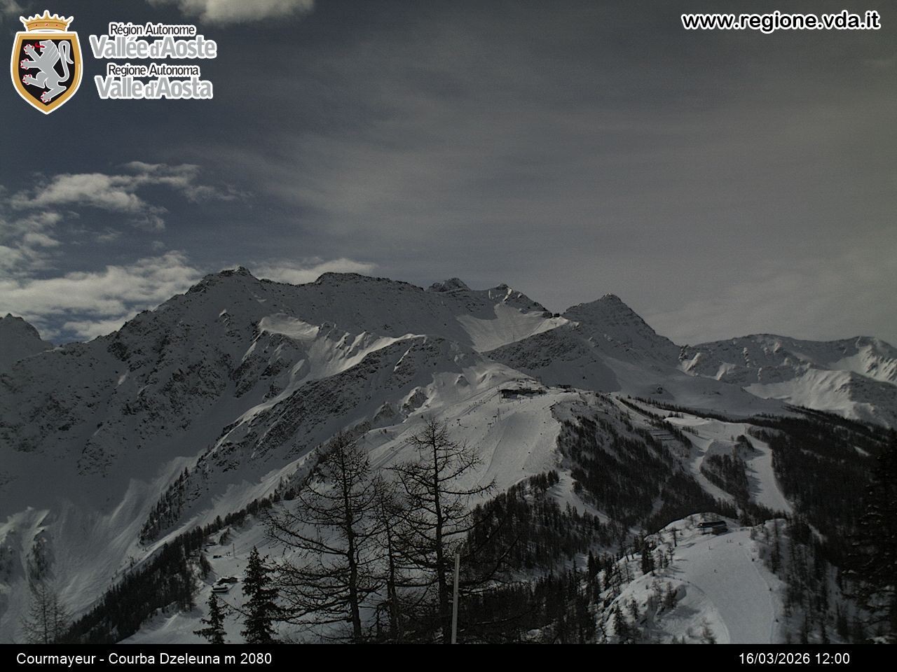 Archiv Foto Webcam Courmayeur im Aostatal