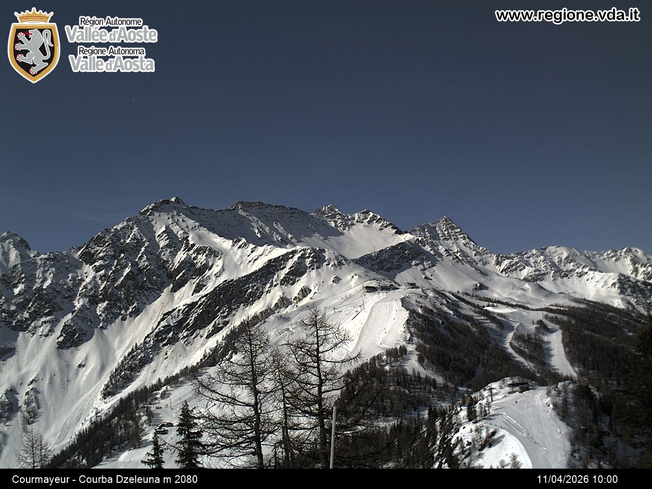 Archiv Foto Webcam Courmayeur im Aostatal