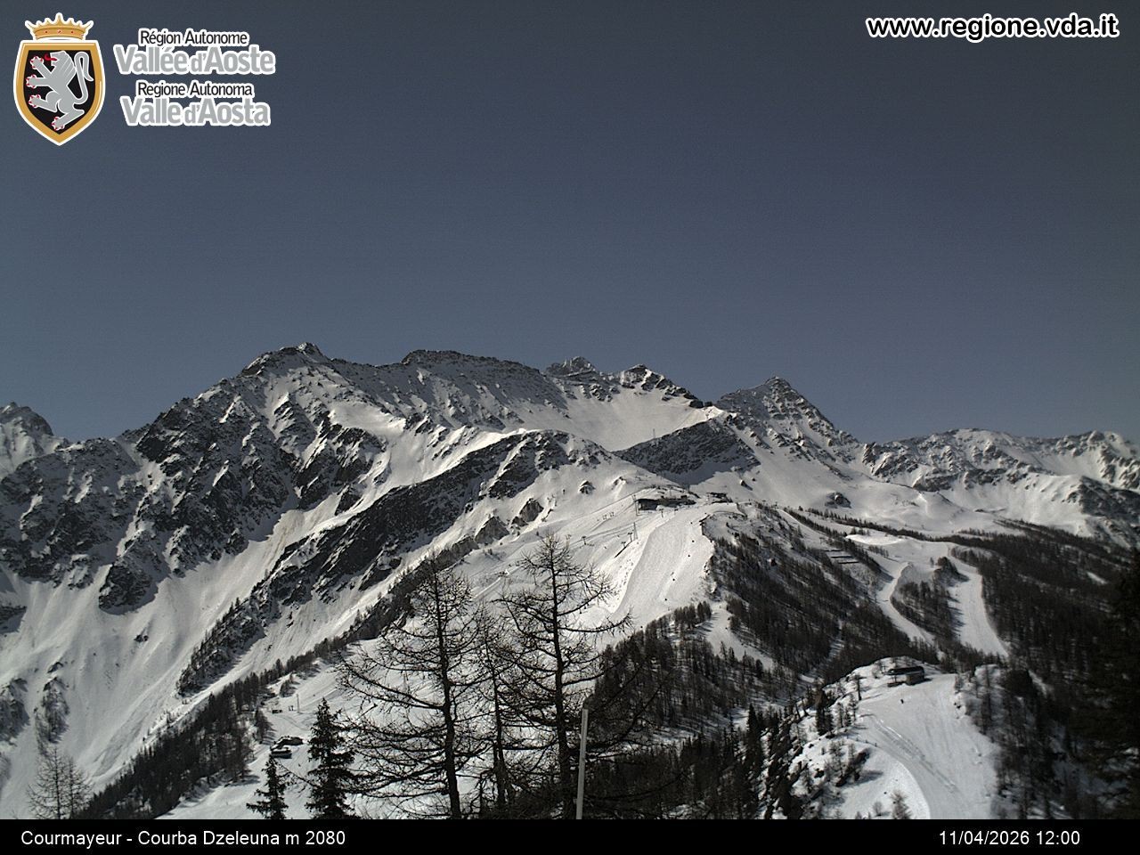 Archiv Foto Webcam Courmayeur im Aostatal