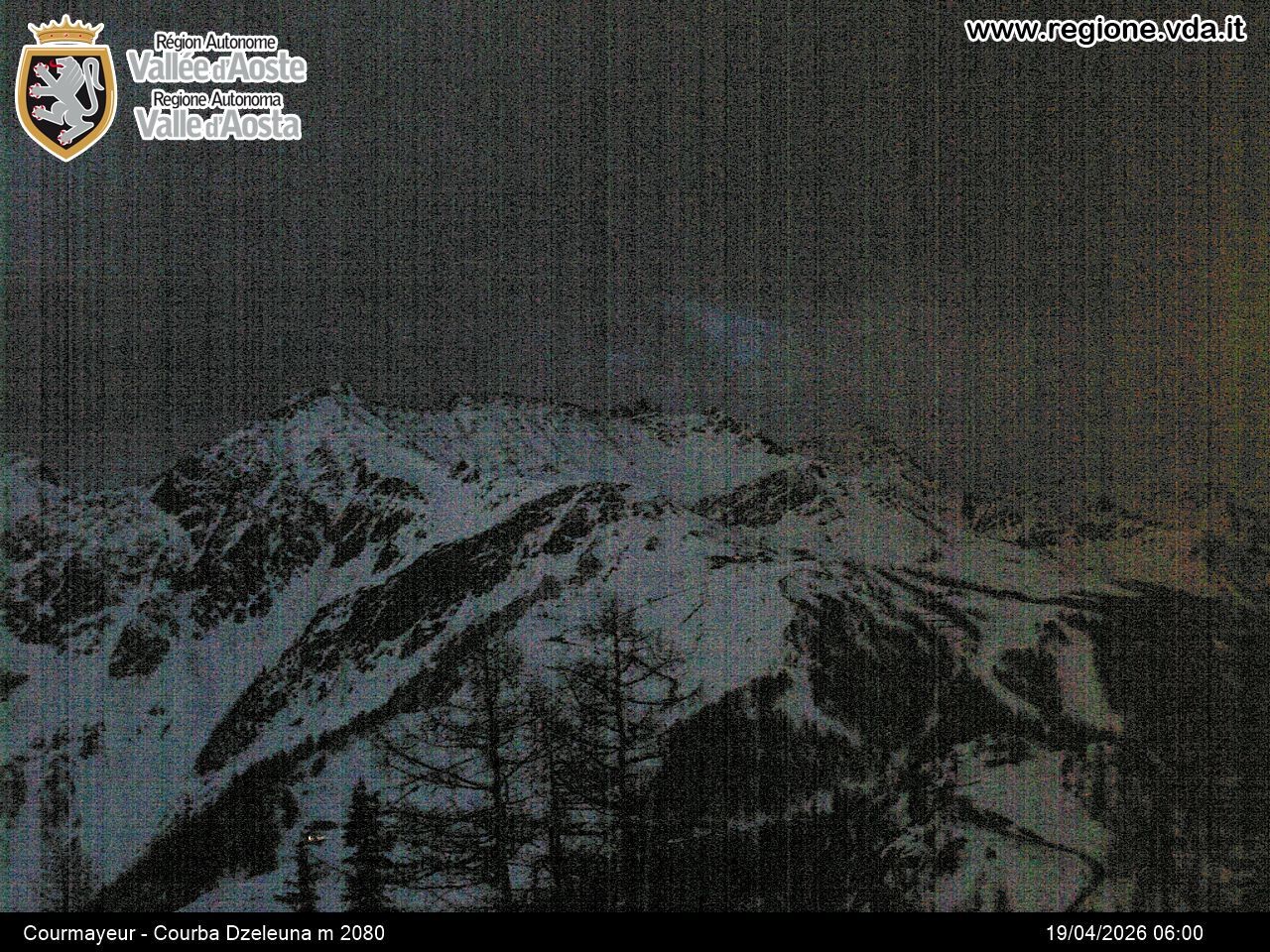 Archiv Foto Webcam Courmayeur im Aostatal