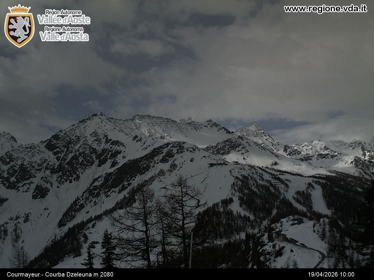 Archiv Foto Webcam Courmayeur im Aostatal