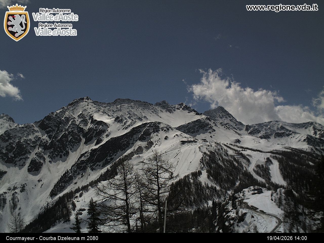 Archiv Foto Webcam Courmayeur im Aostatal