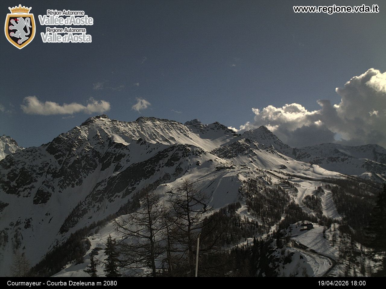 Archiv Foto Webcam Courmayeur im Aostatal