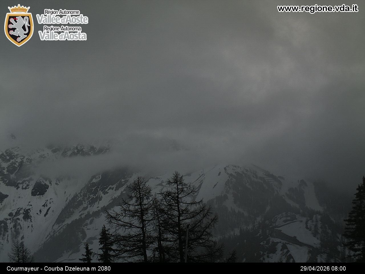 Archiv Foto Webcam Courmayeur im Aostatal