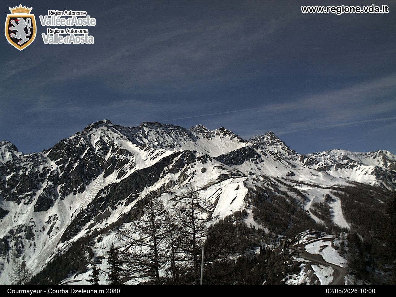 Archiv Foto Webcam Courmayeur im Aostatal