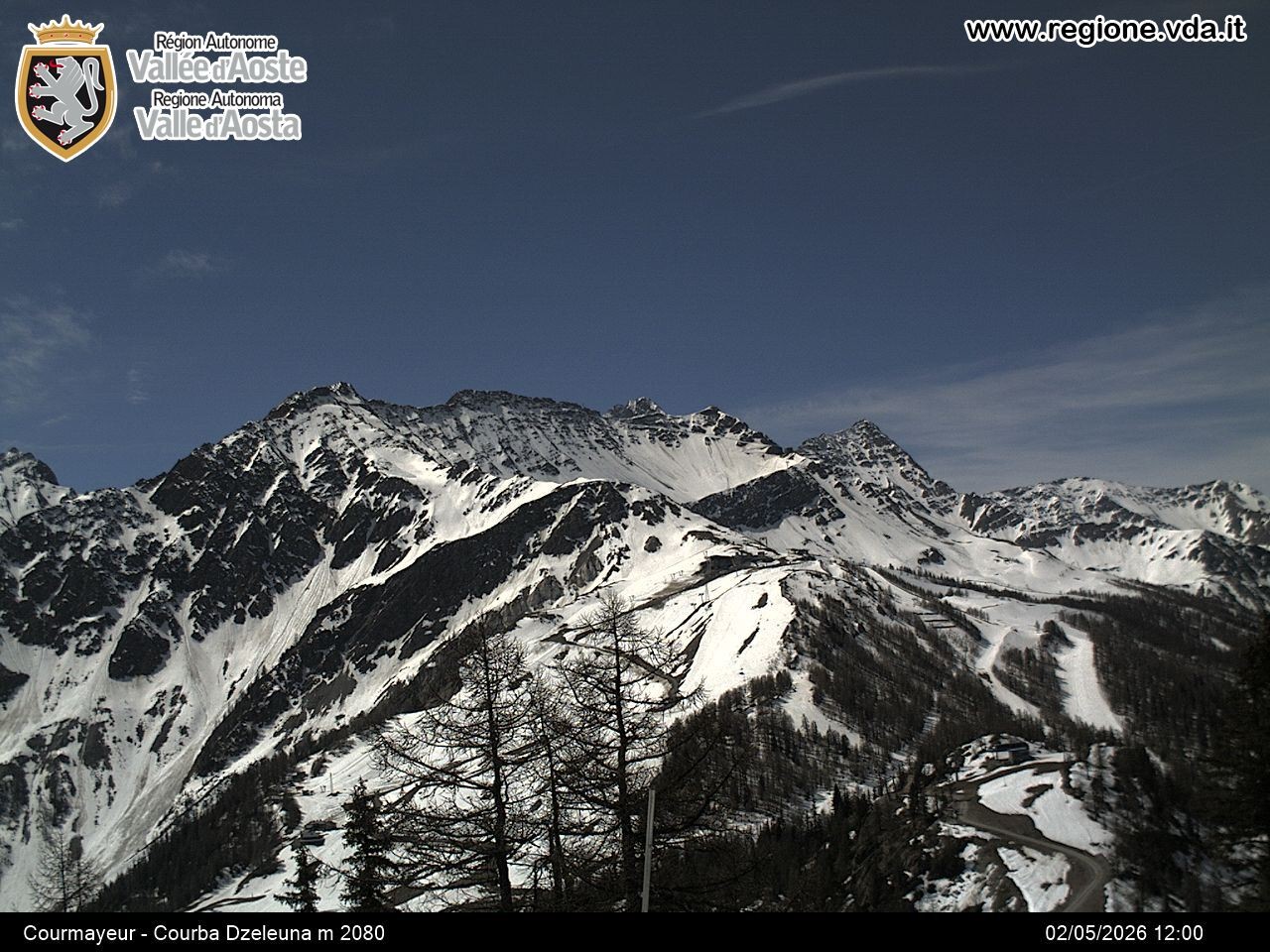 Archiv Foto Webcam Courmayeur im Aostatal