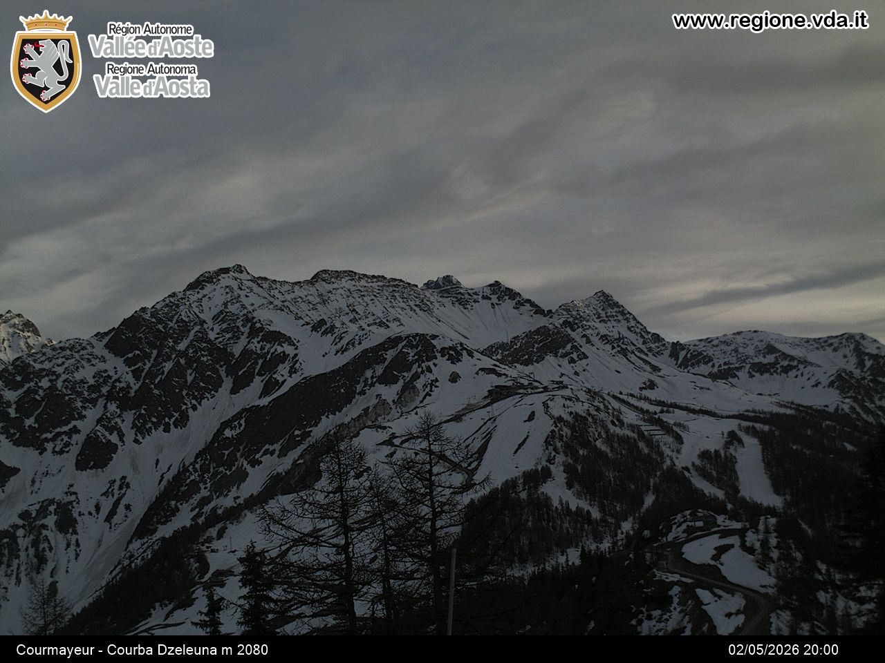 Archived image Webcam Courmayeur in the Aosta Valley
