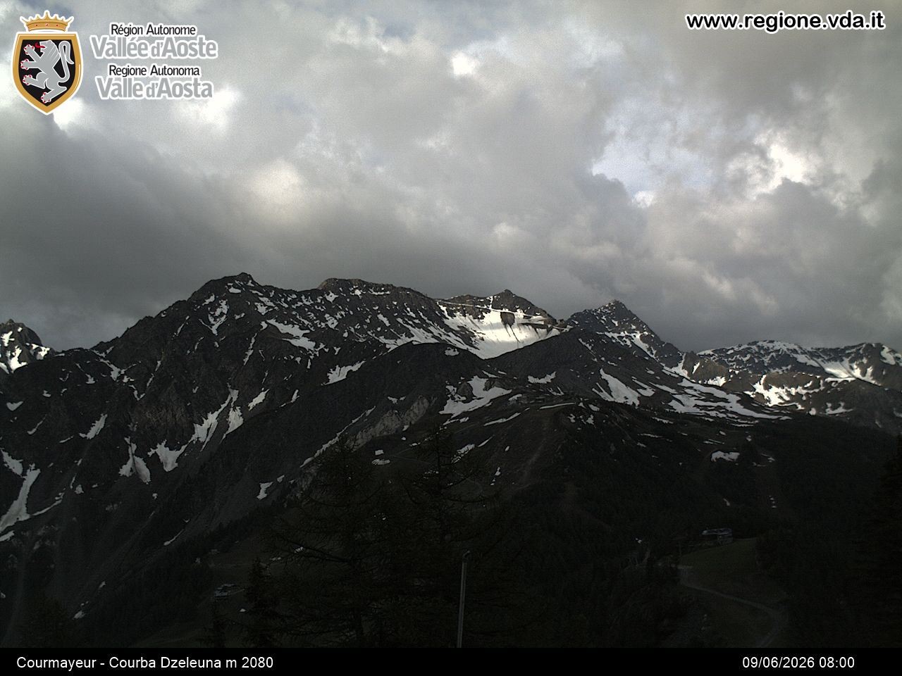Archiv Foto Webcam Courmayeur im Aostatal