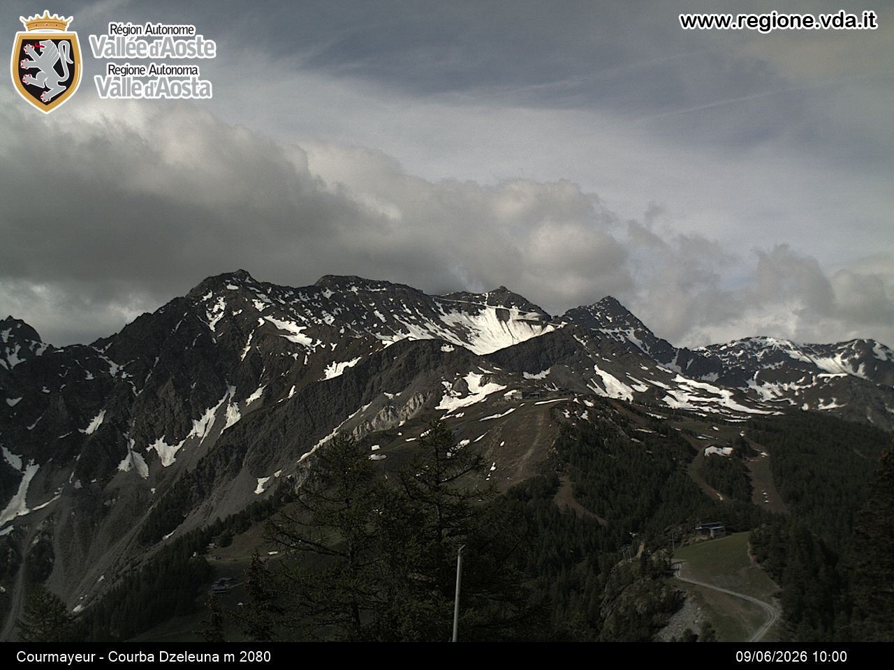 Archiv Foto Webcam Courmayeur im Aostatal