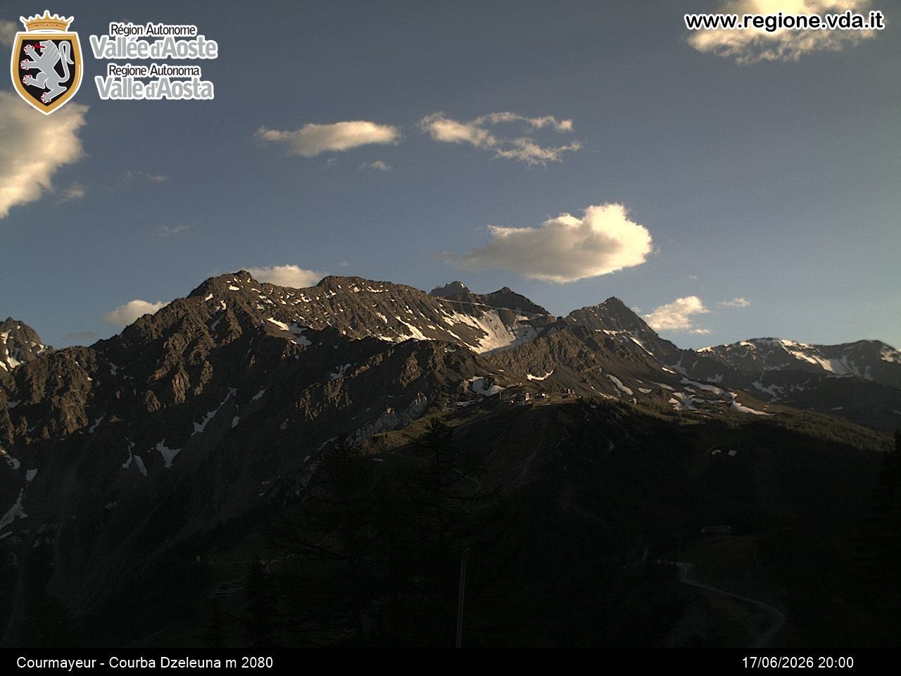 Archiv Foto Webcam Courmayeur im Aostatal