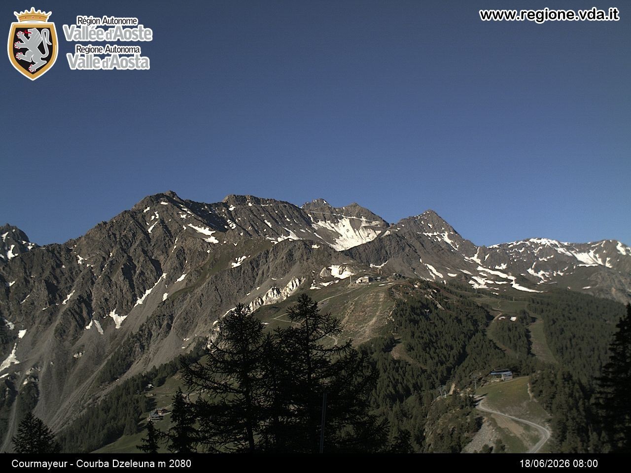 Archiv Foto Webcam Courmayeur im Aostatal