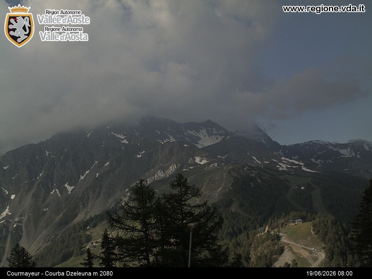 Archiv Foto Webcam Courmayeur im Aostatal