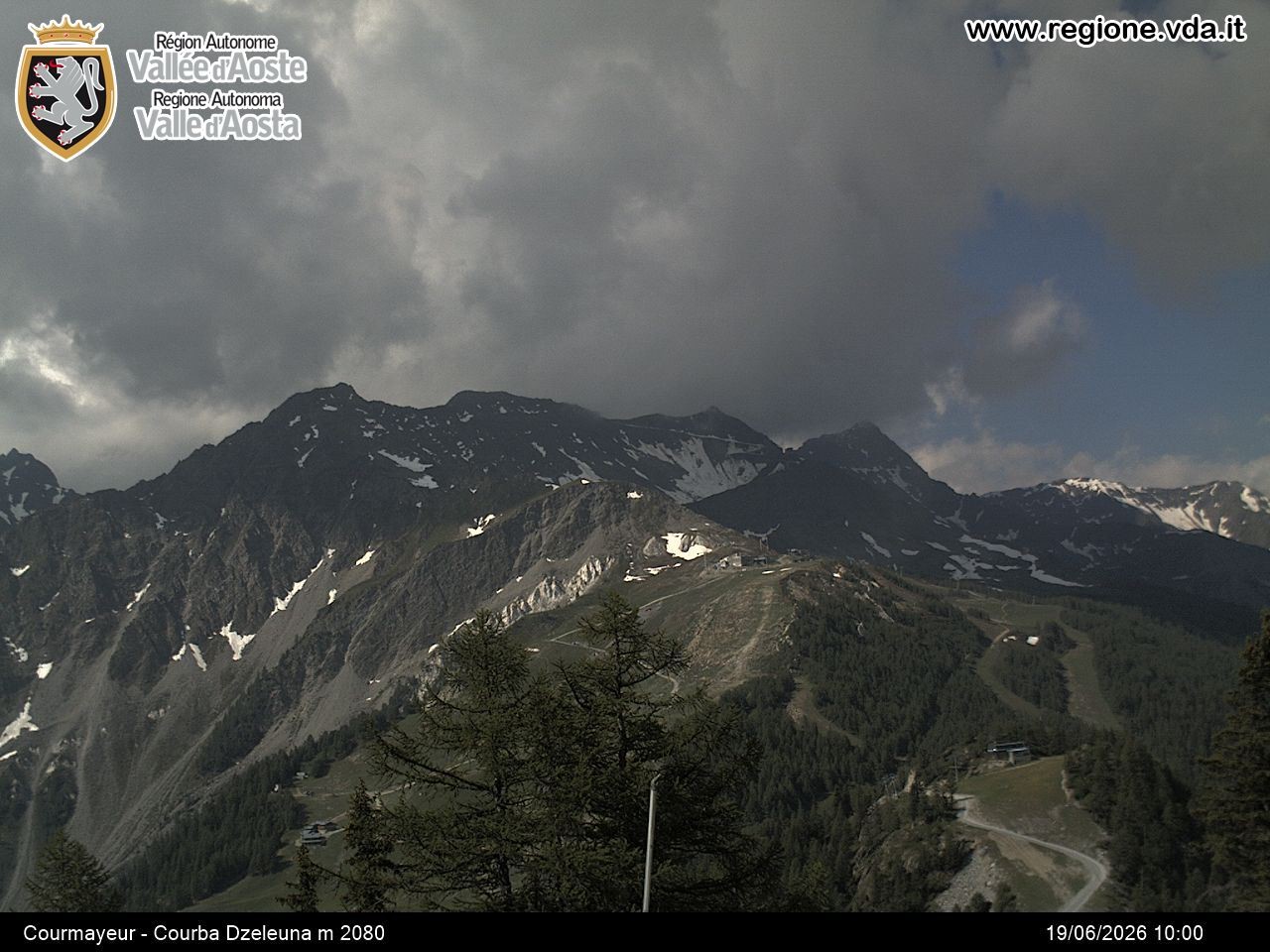 Archiv Foto Webcam Courmayeur im Aostatal