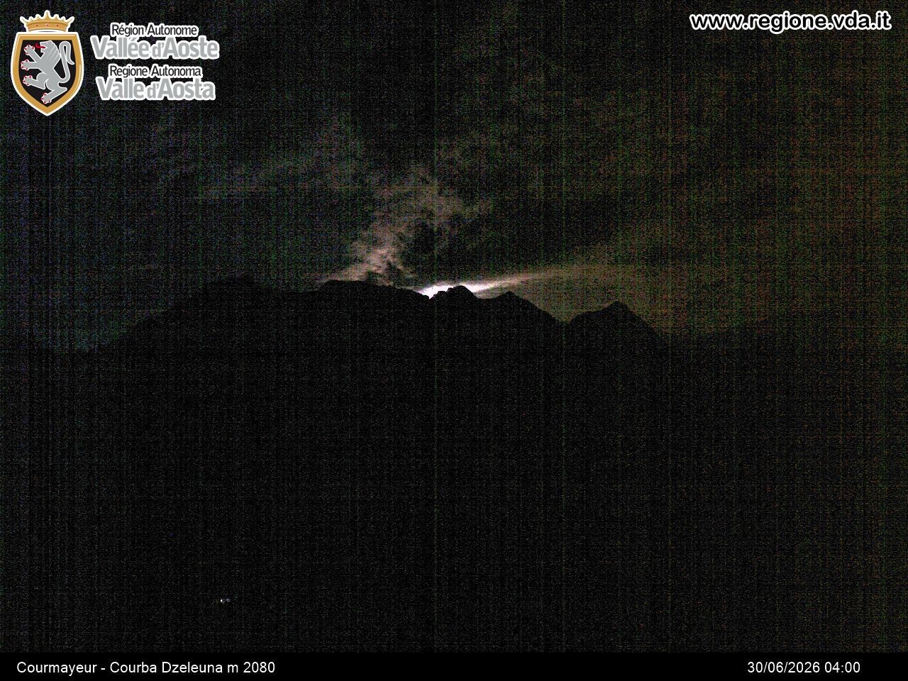 Archiv Foto Webcam Courmayeur im Aostatal