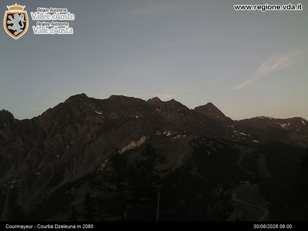 Archiv Foto Webcam Courmayeur im Aostatal