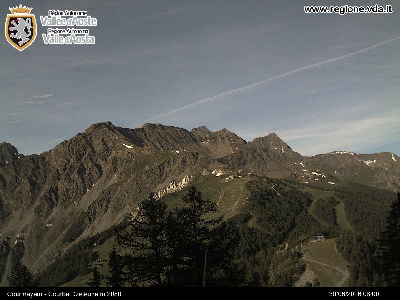 Archiv Foto Webcam Courmayeur im Aostatal