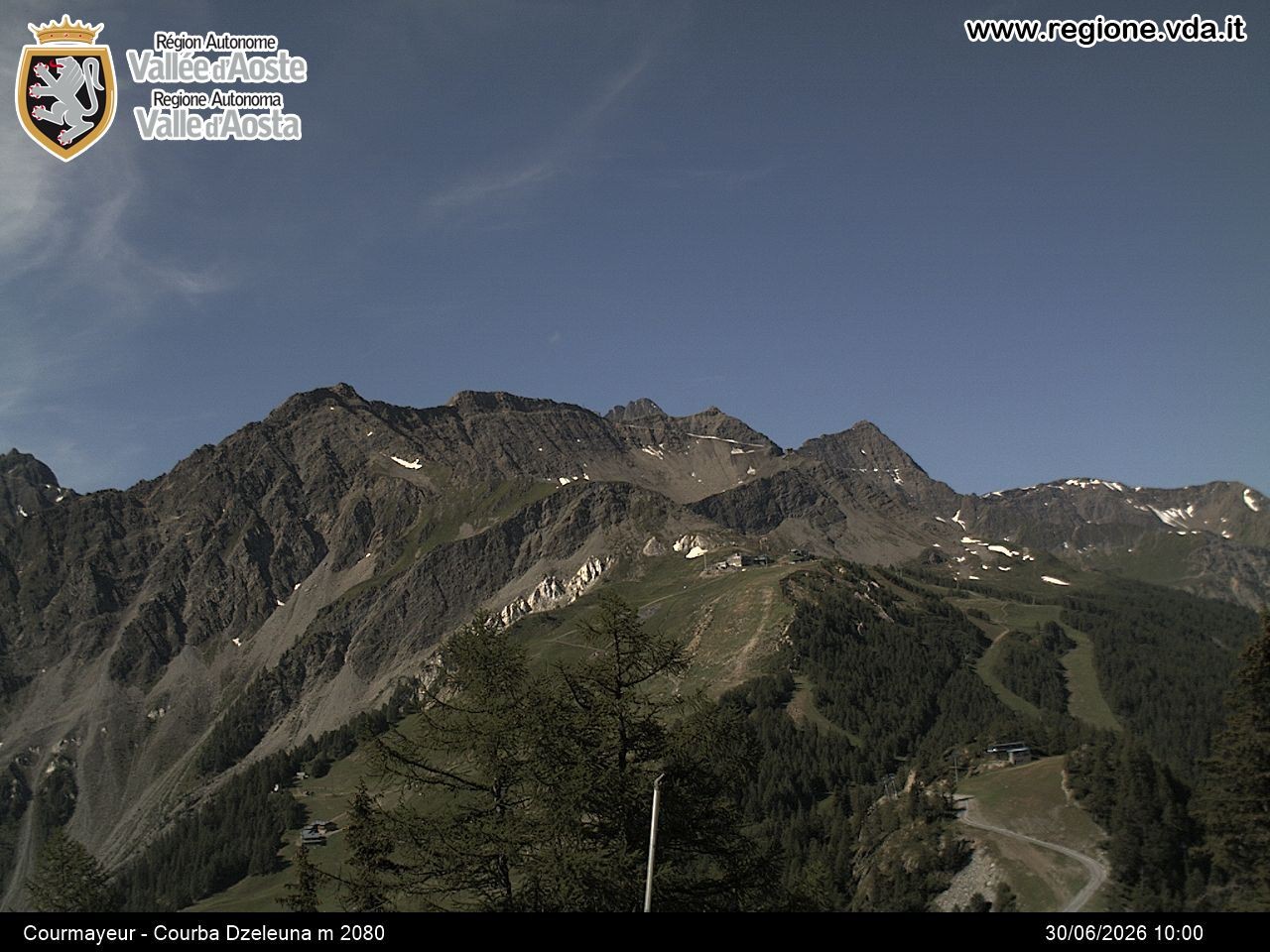 Archiv Foto Webcam Courmayeur im Aostatal