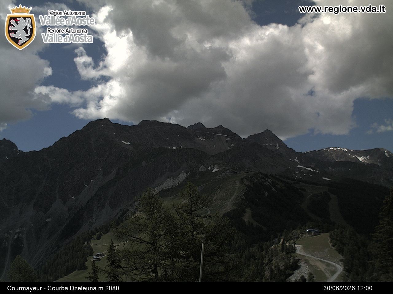 Archiv Foto Webcam Courmayeur im Aostatal