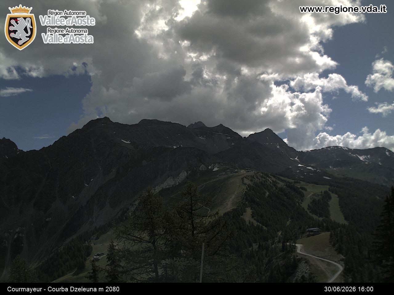 Archiv Foto Webcam Courmayeur im Aostatal
