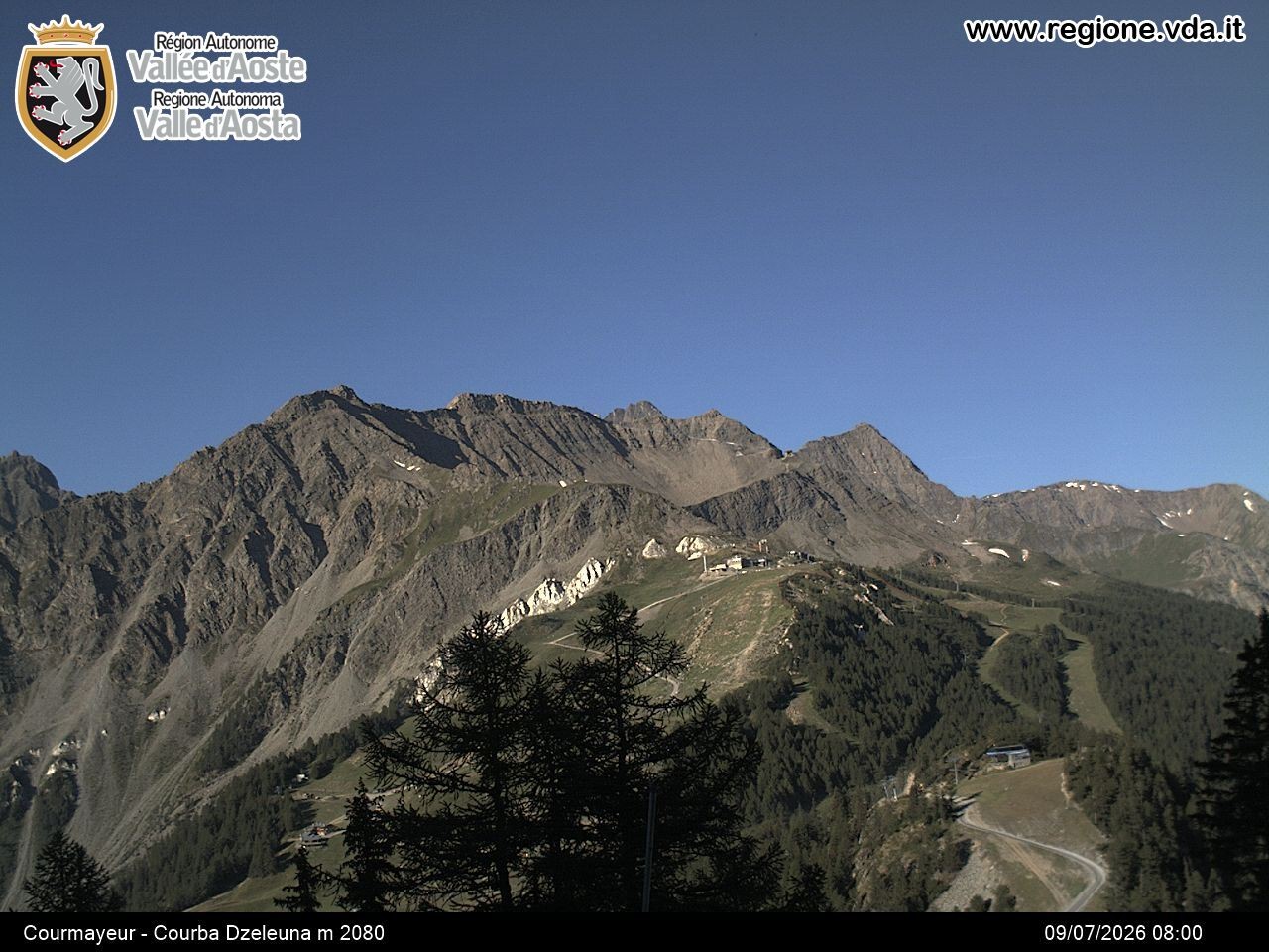 Archiv Foto Webcam Courmayeur im Aostatal