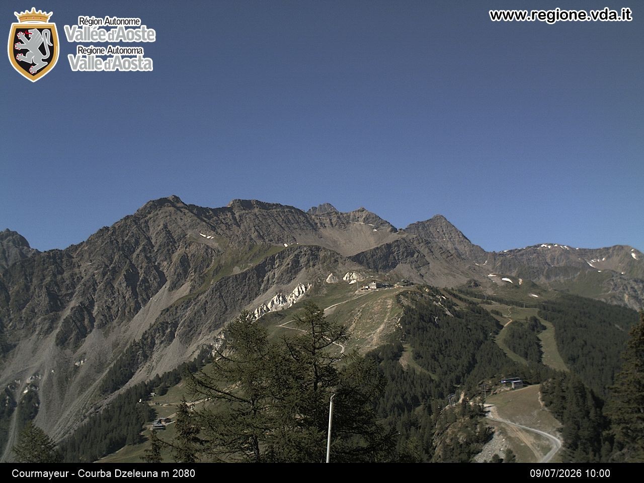 Archiv Foto Webcam Courmayeur im Aostatal