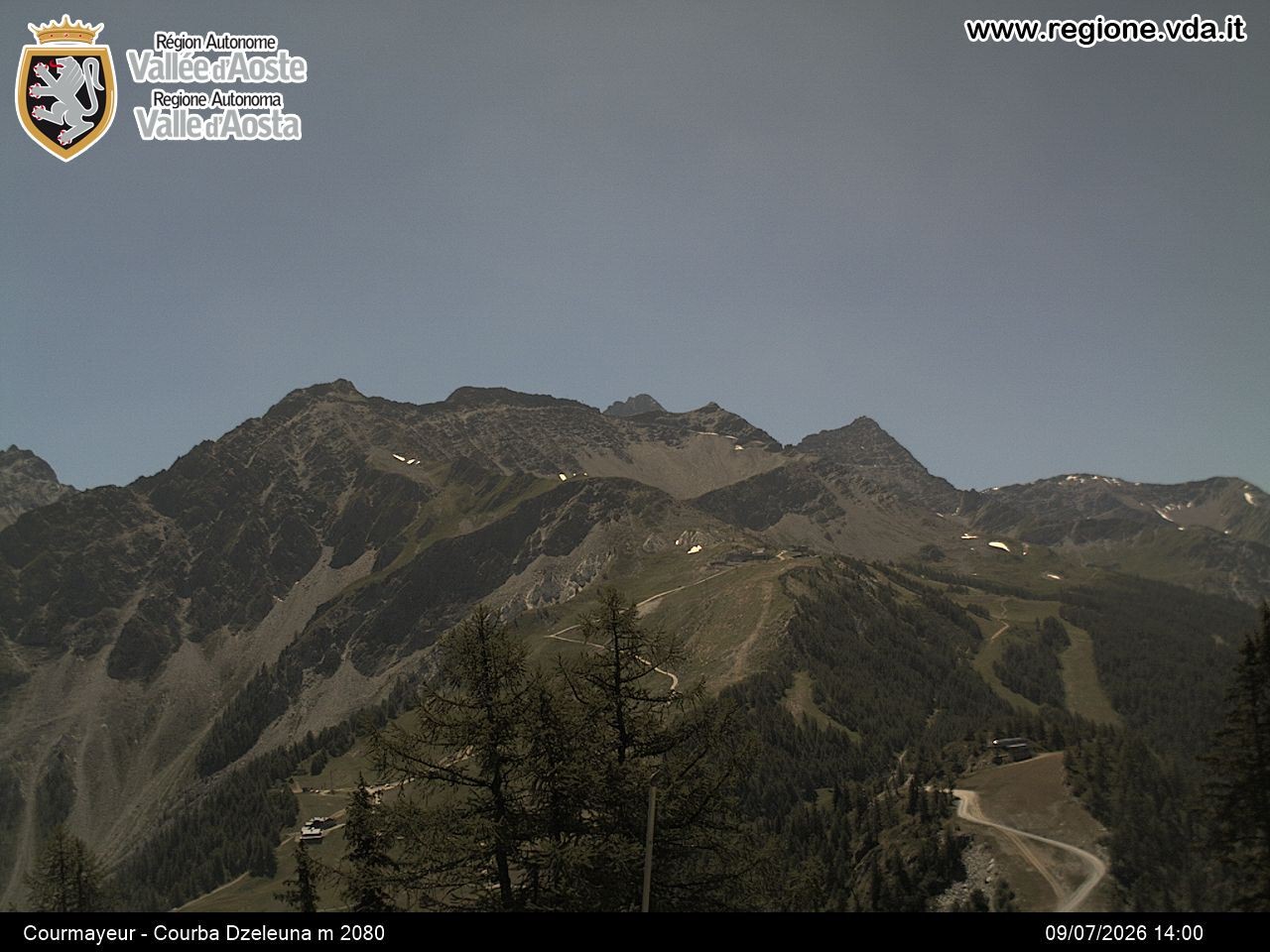 Archiv Foto Webcam Courmayeur im Aostatal