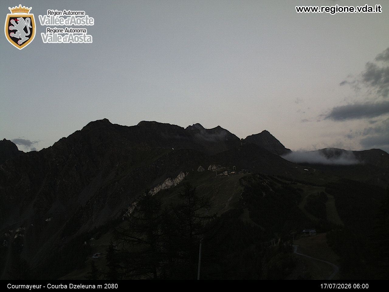 Archived image Webcam Courmayeur in the Aosta Valley