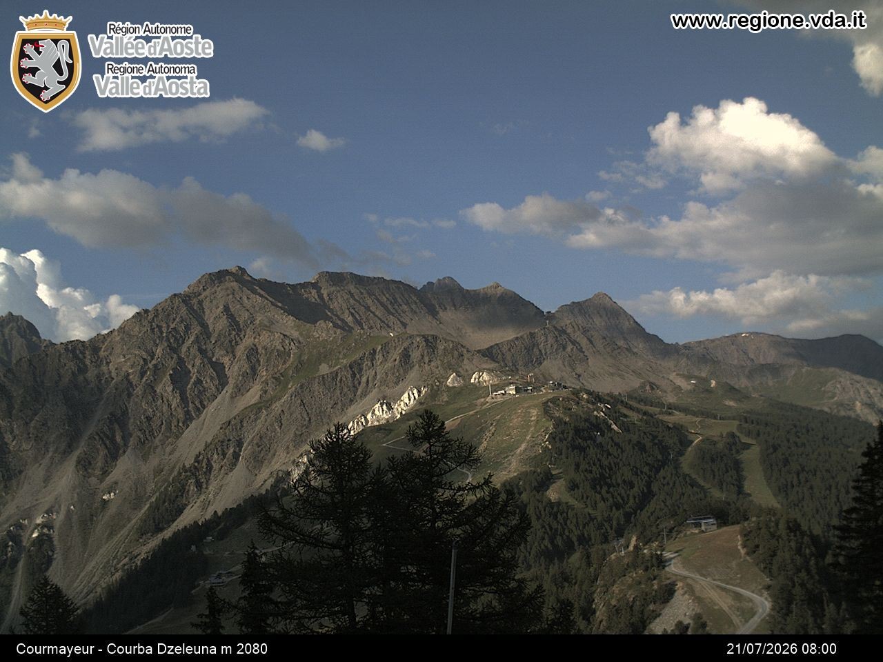 Archiv Foto Webcam Courmayeur im Aostatal