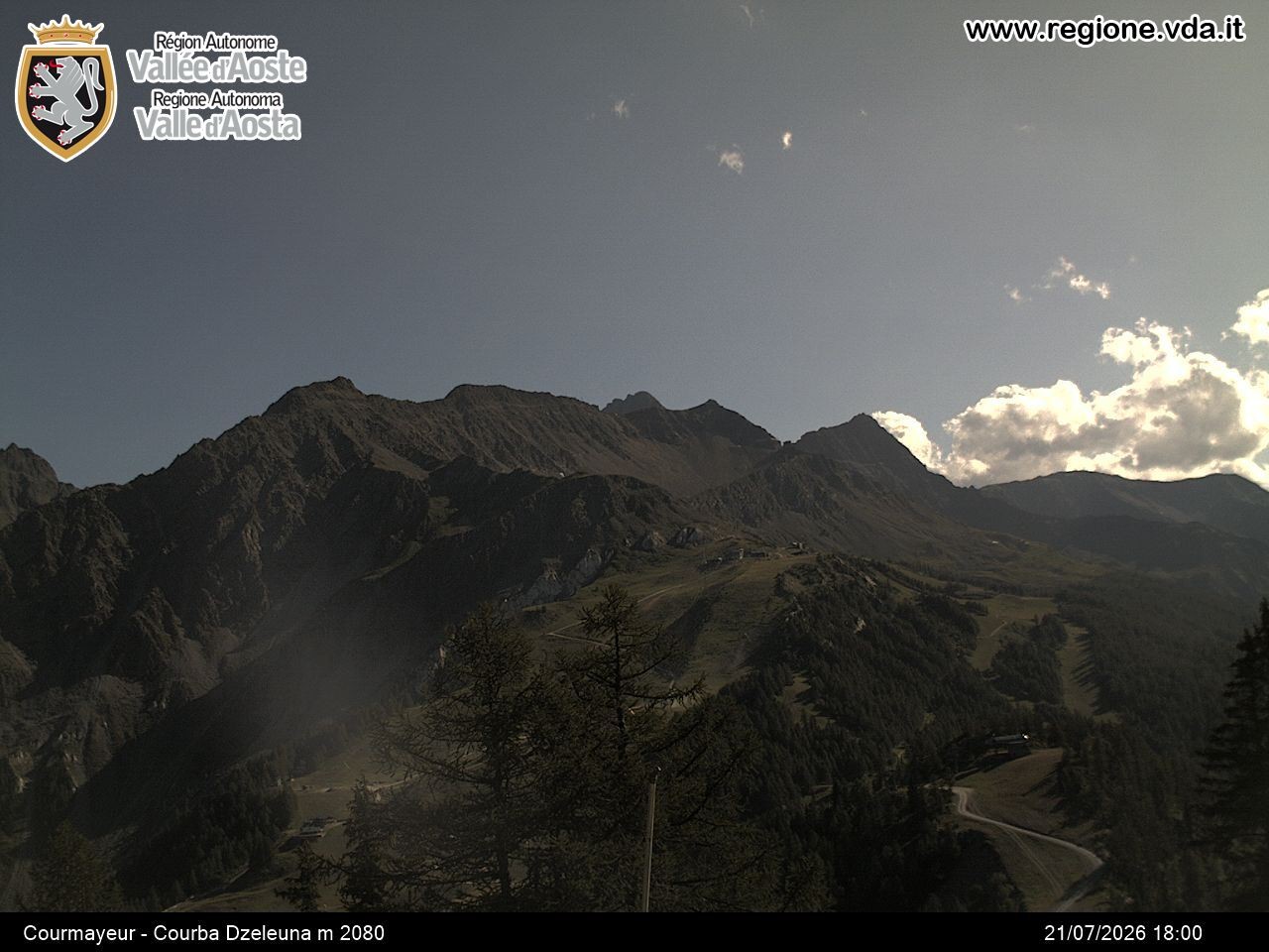 Archiv Foto Webcam Courmayeur im Aostatal