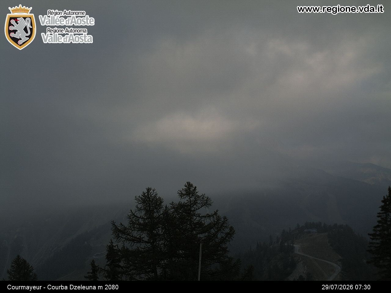 Archiv Foto Webcam Courmayeur im Aostatal