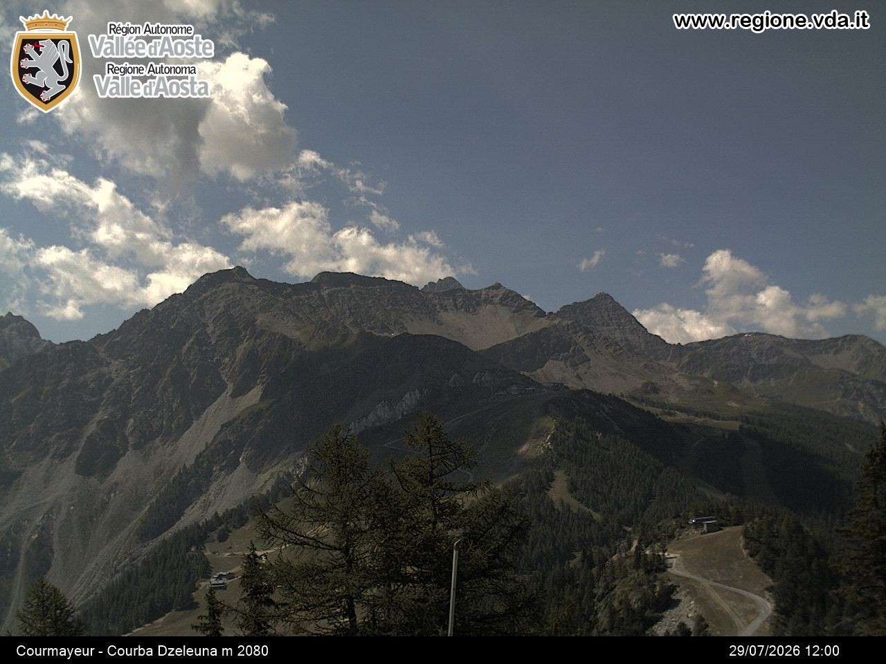 Archiv Foto Webcam Courmayeur im Aostatal