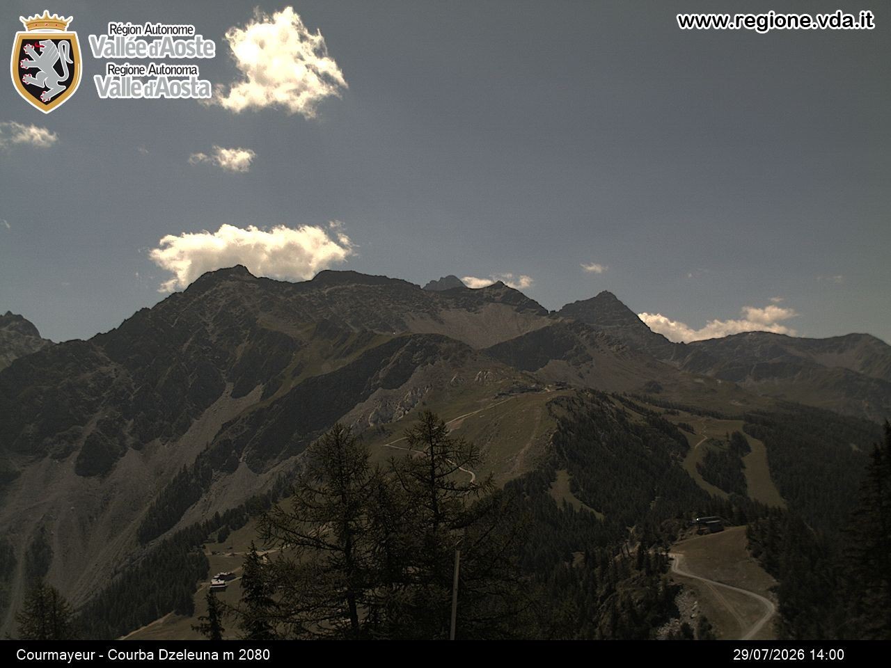 Archiv Foto Webcam Courmayeur im Aostatal