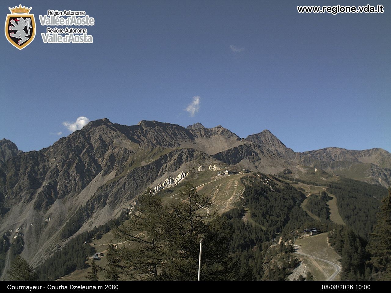 Archiv Foto Webcam Courmayeur im Aostatal