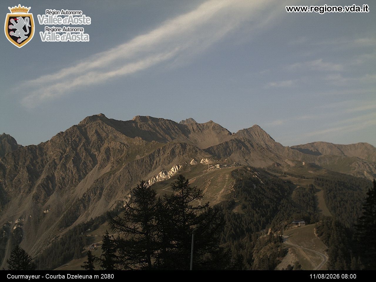Archiv Foto Webcam Courmayeur im Aostatal