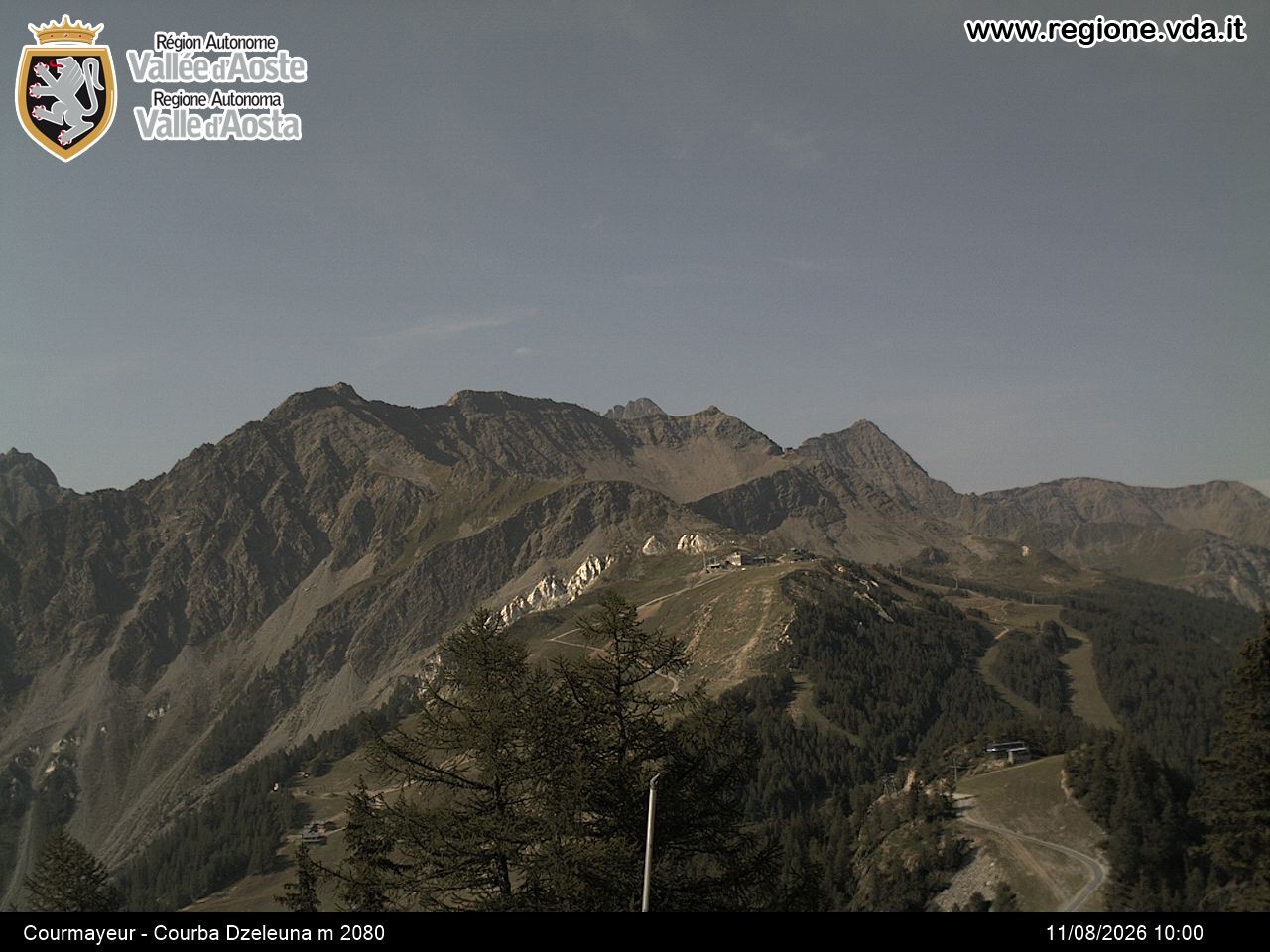 Archiv Foto Webcam Courmayeur im Aostatal