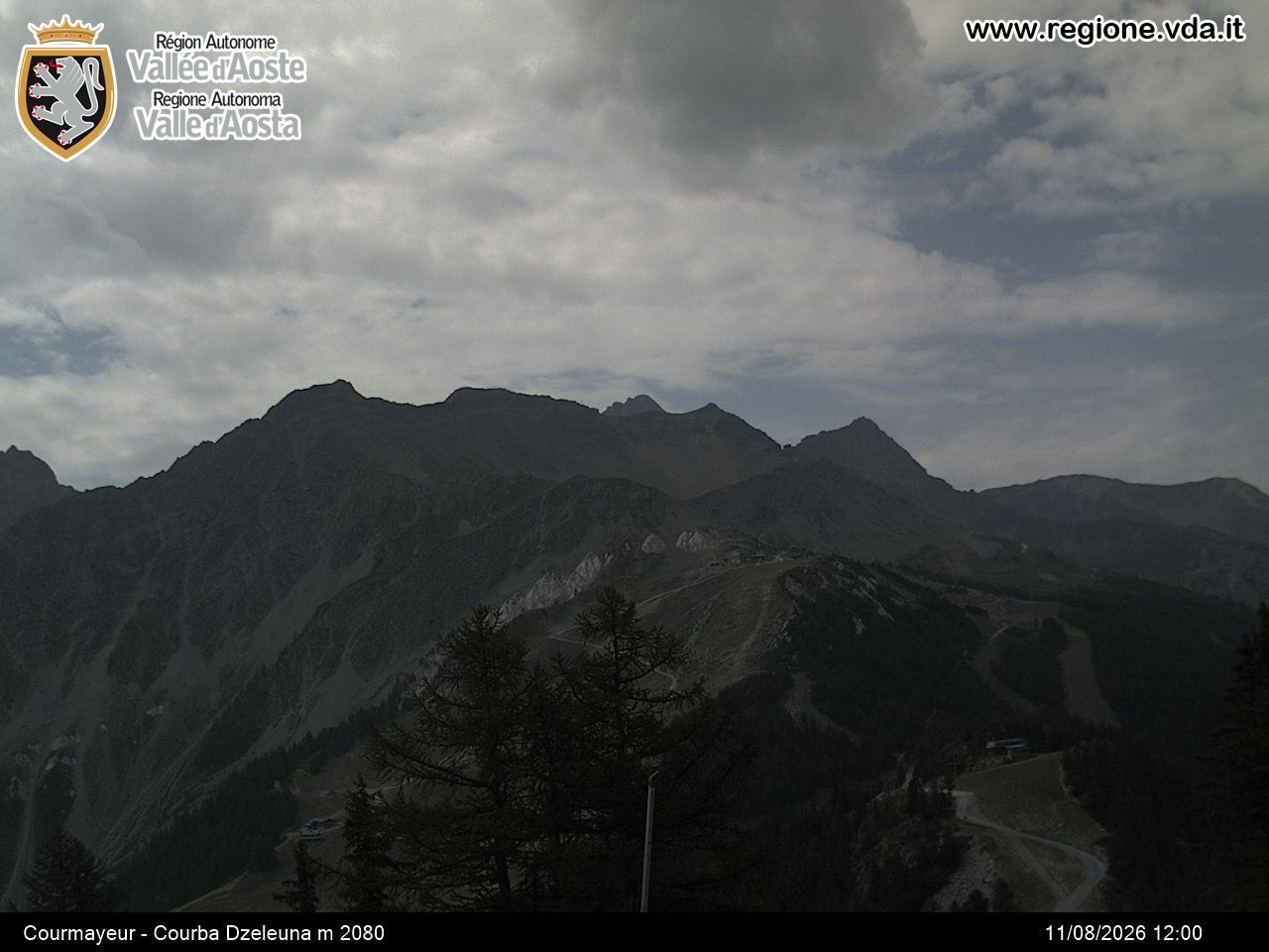 Archiv Foto Webcam Courmayeur im Aostatal