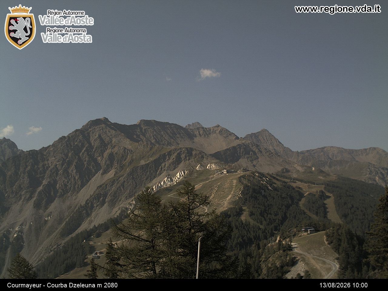 Archiv Foto Webcam Courmayeur im Aostatal
