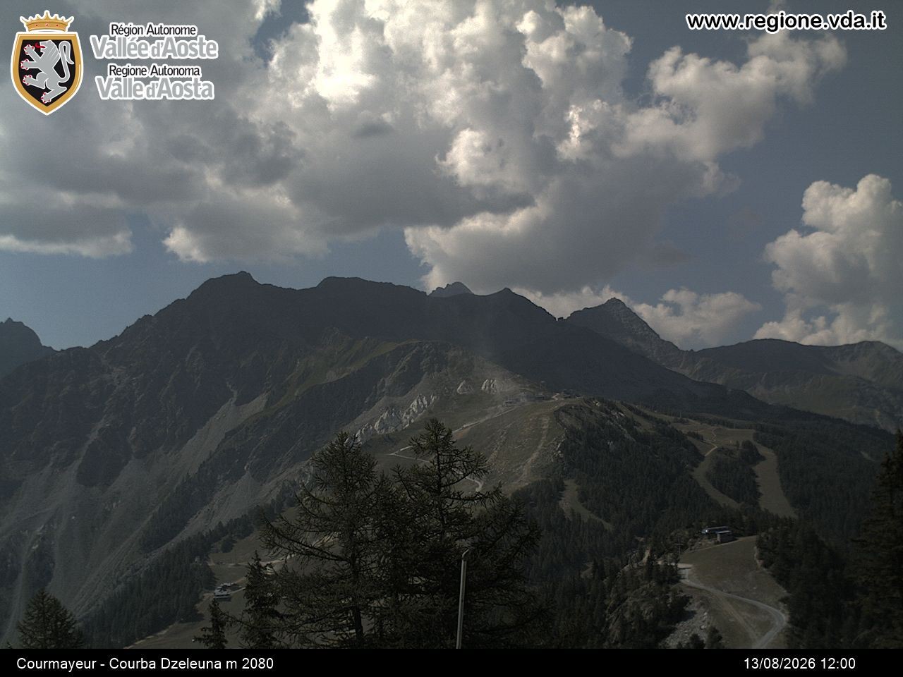 Archiv Foto Webcam Courmayeur im Aostatal