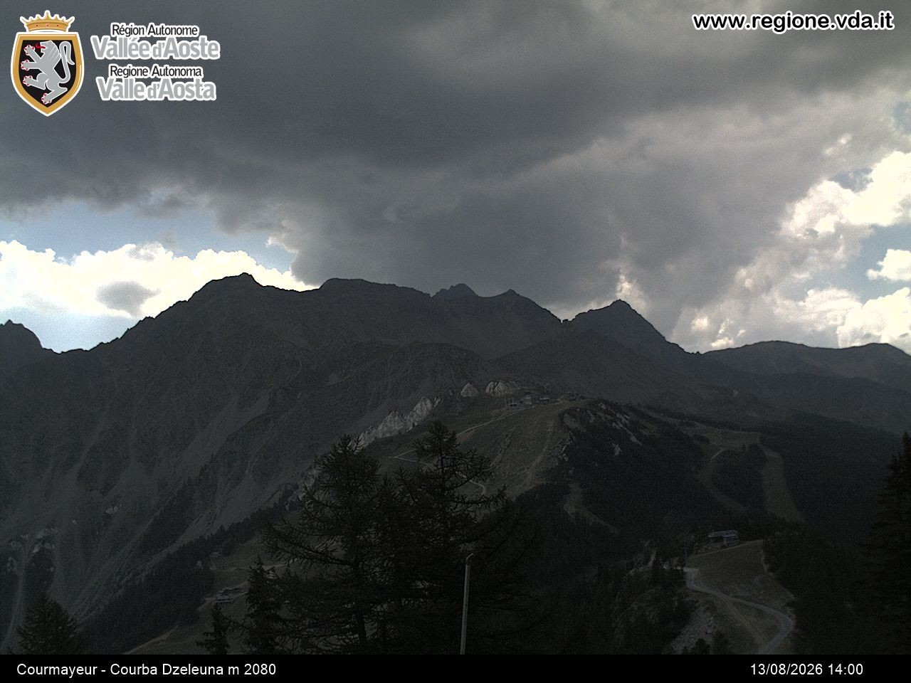 Archiv Foto Webcam Courmayeur im Aostatal