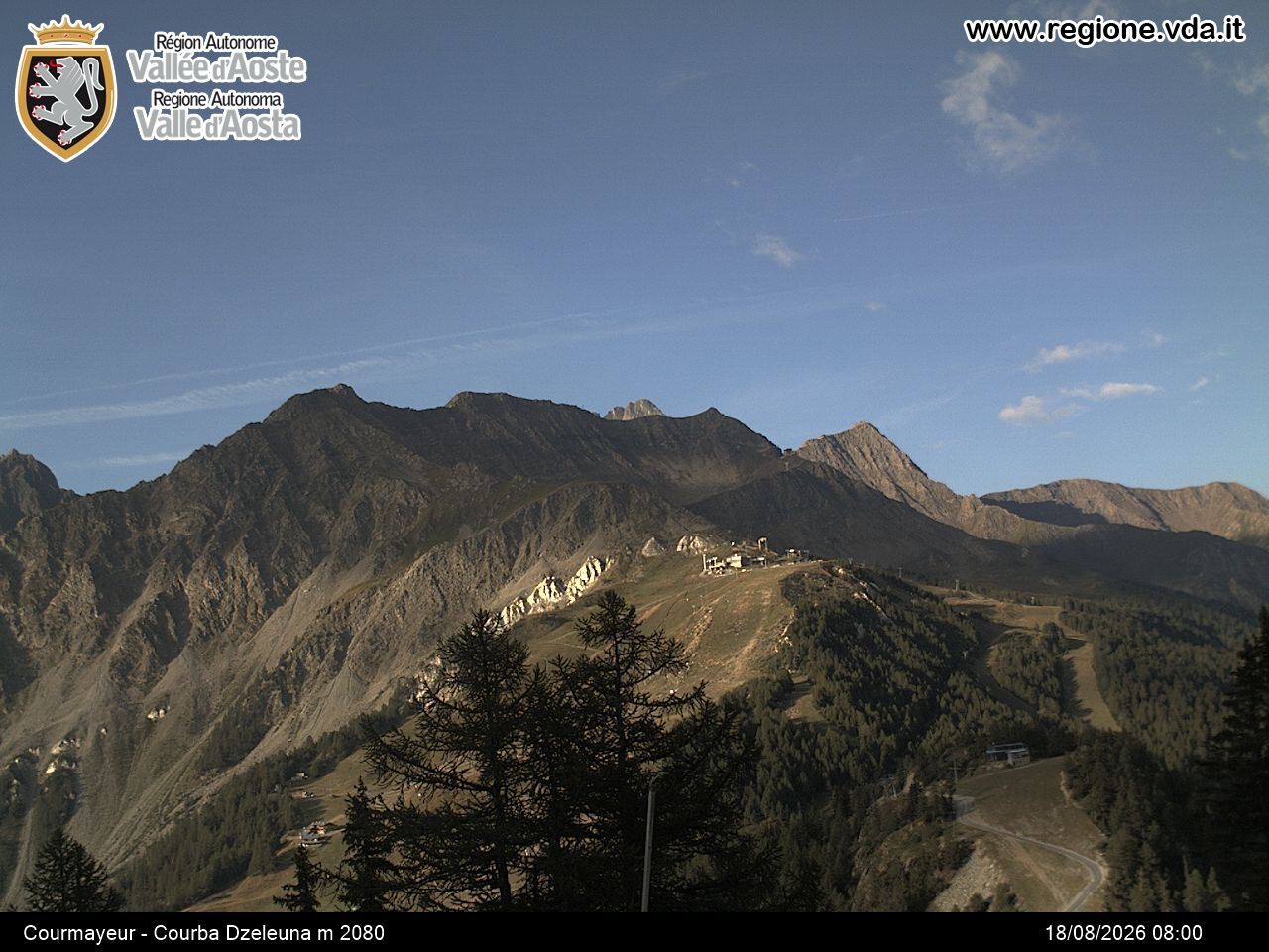 Archiv Foto Webcam Courmayeur im Aostatal