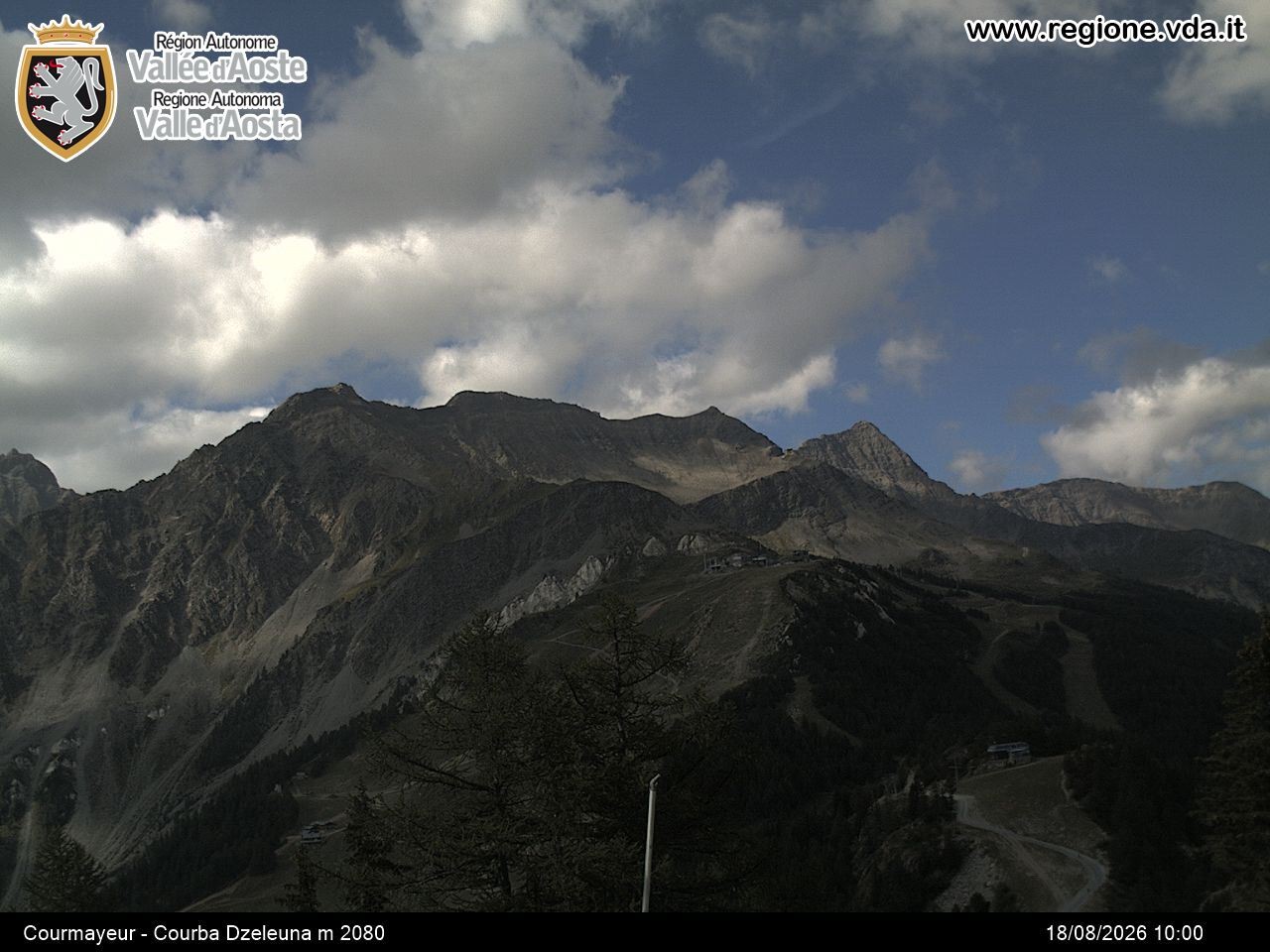 Archiv Foto Webcam Courmayeur im Aostatal