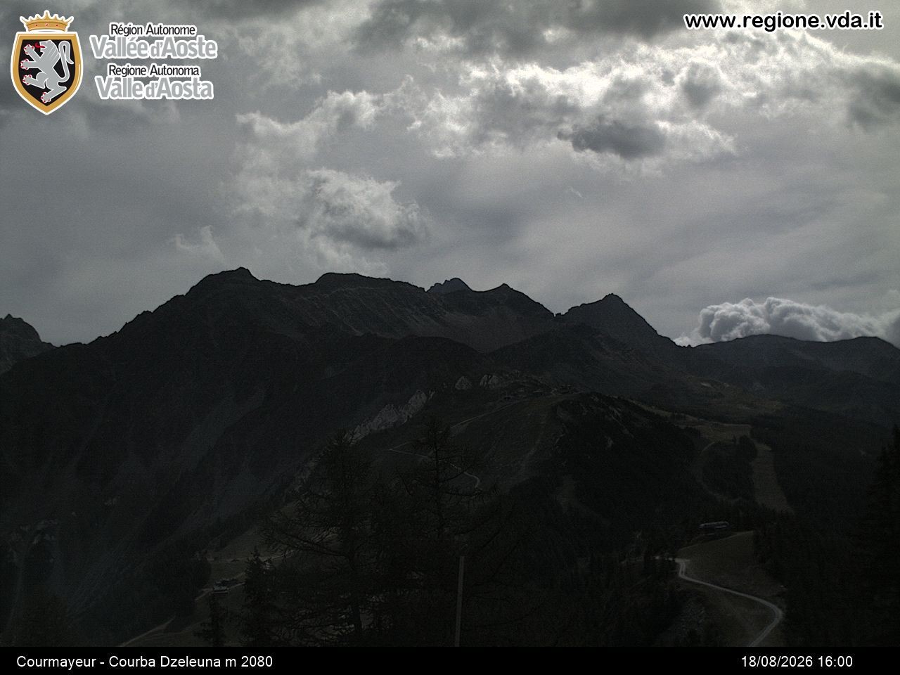 Archiv Foto Webcam Courmayeur im Aostatal