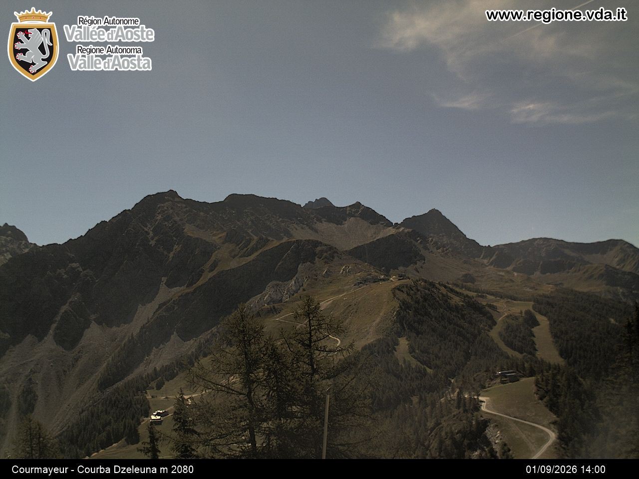 Archiv Foto Webcam Courmayeur im Aostatal