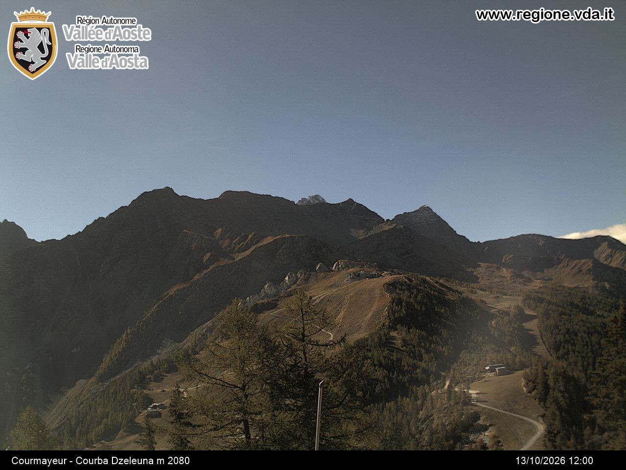 Archiv Foto Webcam Courmayeur im Aostatal