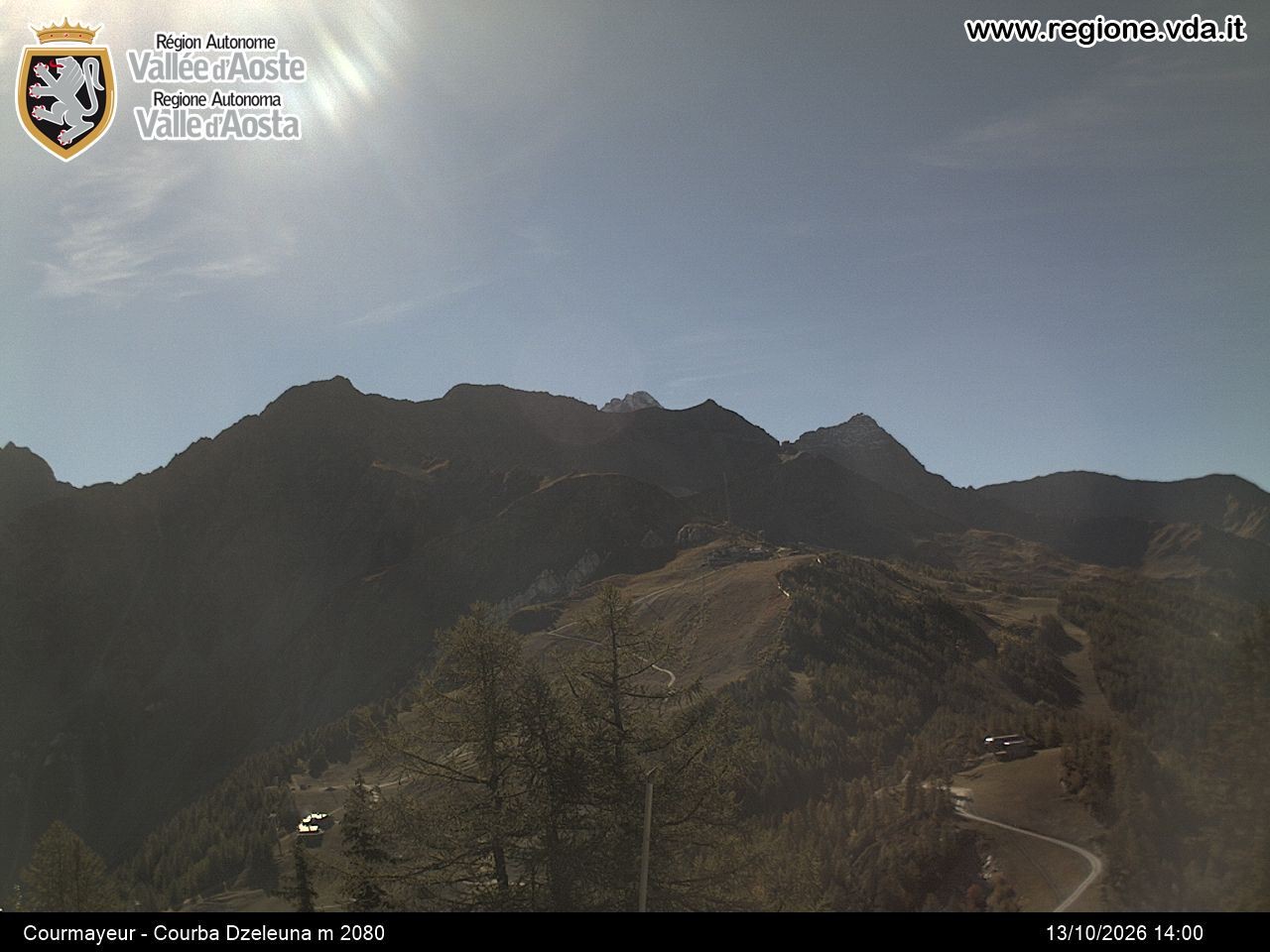 Archiv Foto Webcam Courmayeur im Aostatal