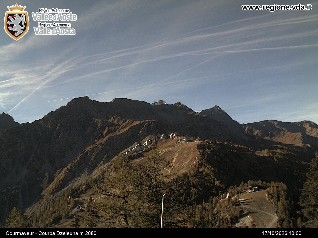 Archived image Webcam Courmayeur in the Aosta Valley