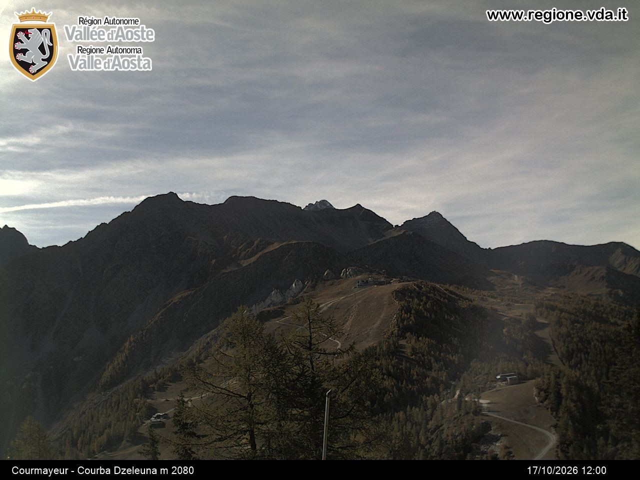 Archived image Webcam Courmayeur in the Aosta Valley