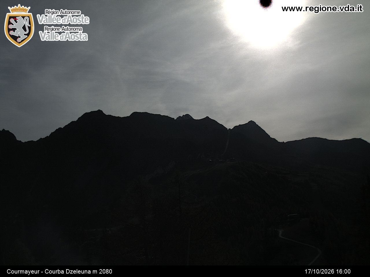 Archived image Webcam Courmayeur in the Aosta Valley