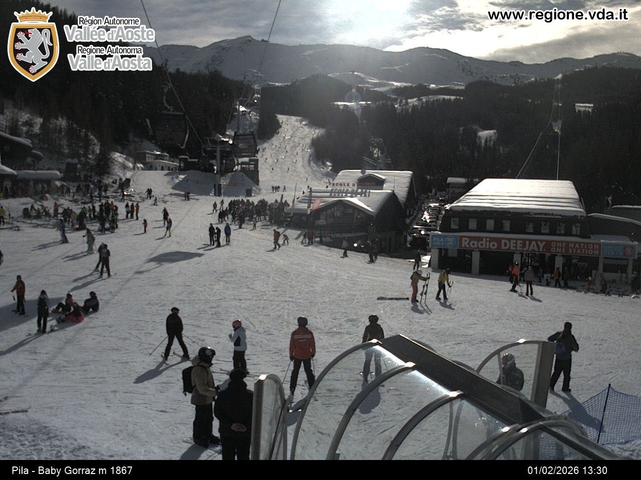 Archiv Foto Webcam Pila, Bergstation Baby Gorraz